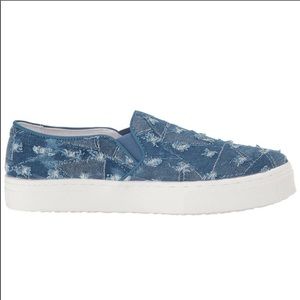 Sam Edelman Denim Platform Slip On Sneakers